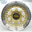 Picture of 15 inch BBS ESA Reps - 4x100/114 - Gold with Chrome Studs