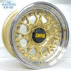 Picture of 15 inch BBS ESA Reps - 4x100/114 - Gold with Chrome Studs