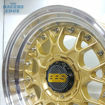 Picture of 15 inch BBS ESA Reps - 4x100/114 - Gold with Chrome Studs