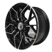 Picture of 13 inch - Frost - 4x100/114 - Black Machine Face