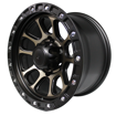 15 inch - Roadkill - 6x139 - MATTE BLACK + BRONZE
