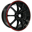 15 inch Advan Black - Red Lip