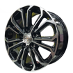 15 inch BK667 - 5x114 - Black Machined Face