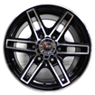 15 inch R EDGE 5363 - 6x139 - Black Machined Face