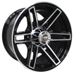 15 inch R EDGE 5363 - 6x139 - Black Machined Face