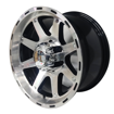 15 inch - 6x114 - Black Machine Face