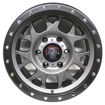 16 inch Matt Grey & Matt Black Lip
