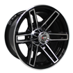 16 inch - Flash - 6x139 - Black Machined Face