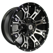 16 inch - Black Machined Face