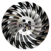 17 inch  5x100 - Black Machined Face