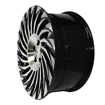 17 inch  5x100 - Black Machined Face