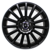 17 inch - 5x100 - Matt Black Machined Lip