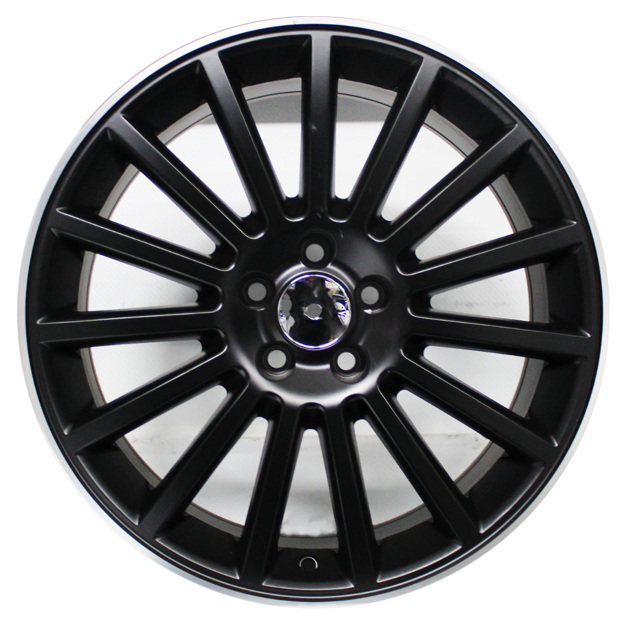 17 inch - 5x100 - Matt Black Machined Lip