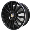 17 inch - 5x100 - Matt Black Machined Lip