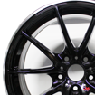 17 inch - 5x112 - Black Machined Lip