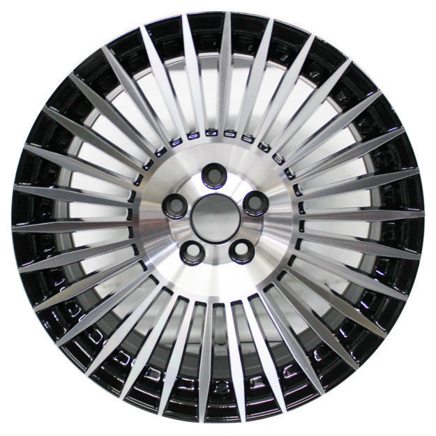 17 inch - Aasta - 5x100 - Black Machined Face