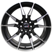 	17 inch - Matt Silver + Black