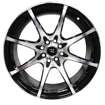 17 inch Ignition - 4x100/114 - Black Machined Face