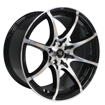 17 inch Ignition - 4x100/114 - Black Machined Face