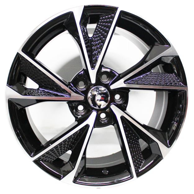 18 inch - 5x112 - Rotary Black Machine face