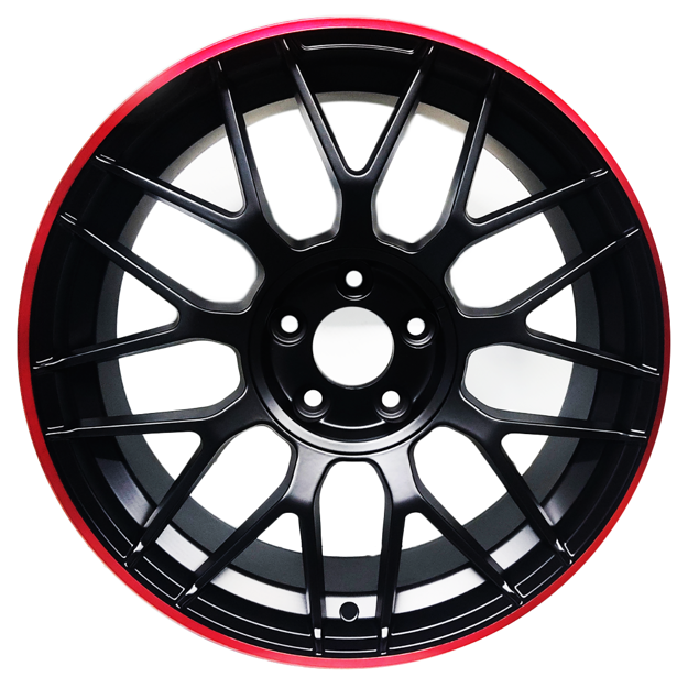 18 inch - ShadowGT - 5x112 - Black - Red Lip