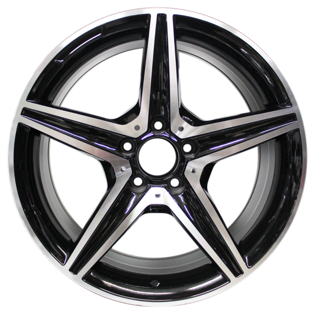 18 inch - Revolver - 5x112 - Black Machined Face