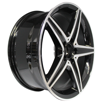18 inch - Revolver - 5x112 - Black Machined Face