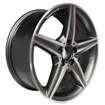18 inch - Revolver - 5x112 - Gunmetal Machined Face