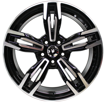 18 inch - XRotary - 5x112 - Black Machined face