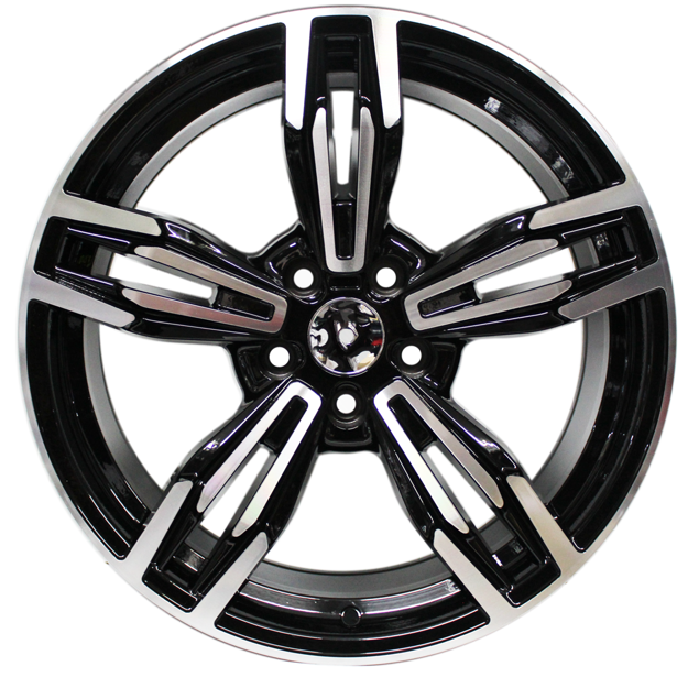 18 inch - XRotary - 5x112 - Black Machined face
