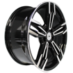 18 inch - XRotary - 5x112 - Black Machined face
