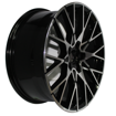 18 inch - Challenger - 5x112 - Black Machine Face 8j