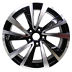 18 inch - Reflector - 5x112 - Black Machined Face