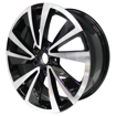18 inch - Reflector - 5x112 - Black Machined Face