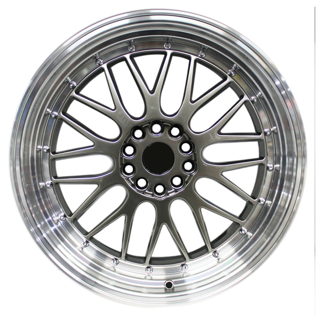 19 Inch - LM Illusion - 5X114/120 -N/W - Hyper Black Polished Lip 8.5-9.5