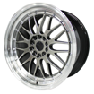 19 Inch - LM Illusion - 5X114/120 -N/W - Hyper Black Polished Lip 8.5-9.5
