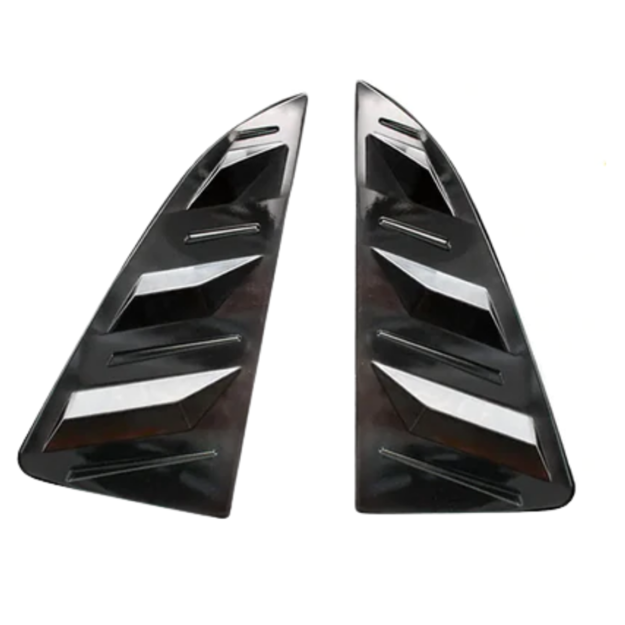 	Polo 6 Gloss Black Plastic Side Window Louver