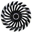 19 inch - Fracture - 5x120 - Black Machined Face + Powder Coat