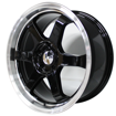 19 inch - TE37 - 5x112 - N/W - Black Machined Face