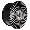 20 inch - Aasta - 5x112 - Black Machine Face