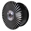 20 inch - Aasta - 5x112 - Black Machine Face