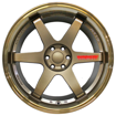 20 inch - Rays Matt Bronze with Polished Lip