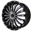 20 inch - Blizzard- 5x114 - Black Machine Face
