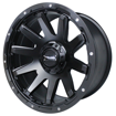 20 inch - Disciple - 6x135/139 - Black MIlling 10J