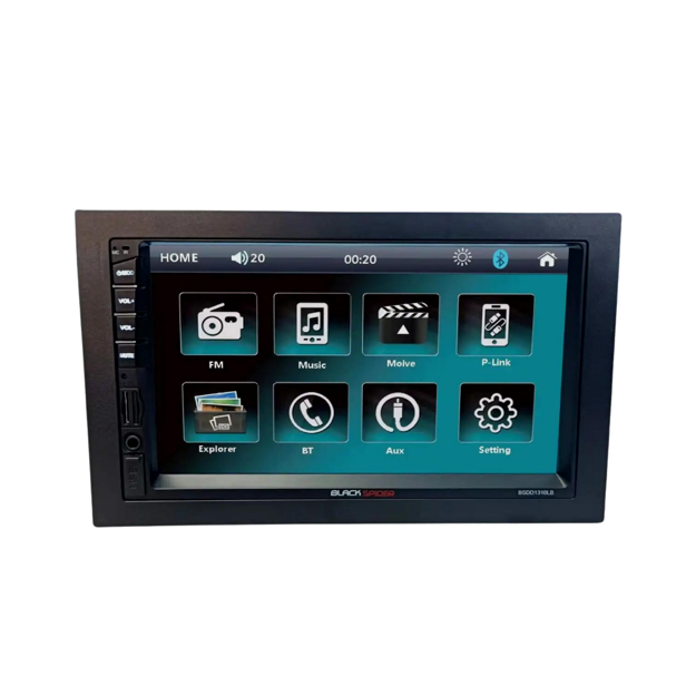Blackspider 2Din USB BT Media Player