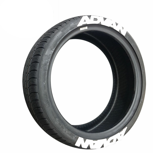 ADVAN Tyre Letters (White)
