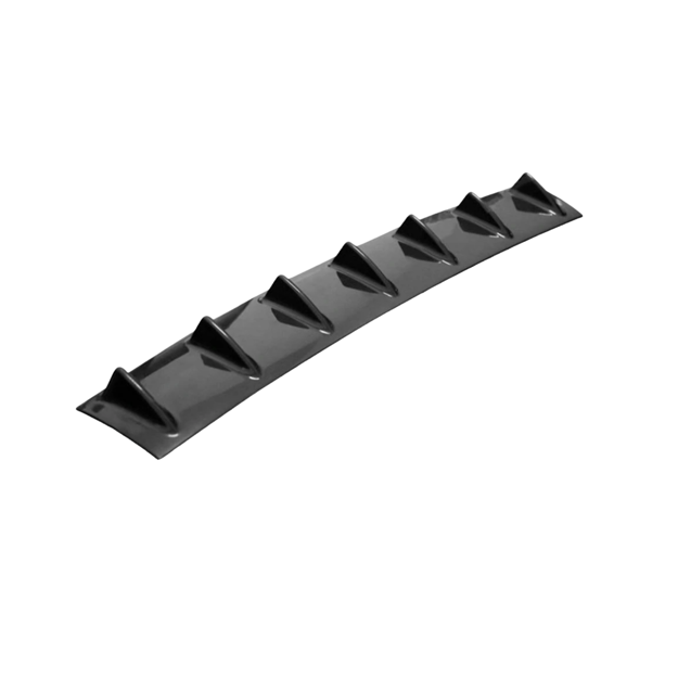 Universal Fin 7 Wing Gloss Black Rear Bumper Difuser