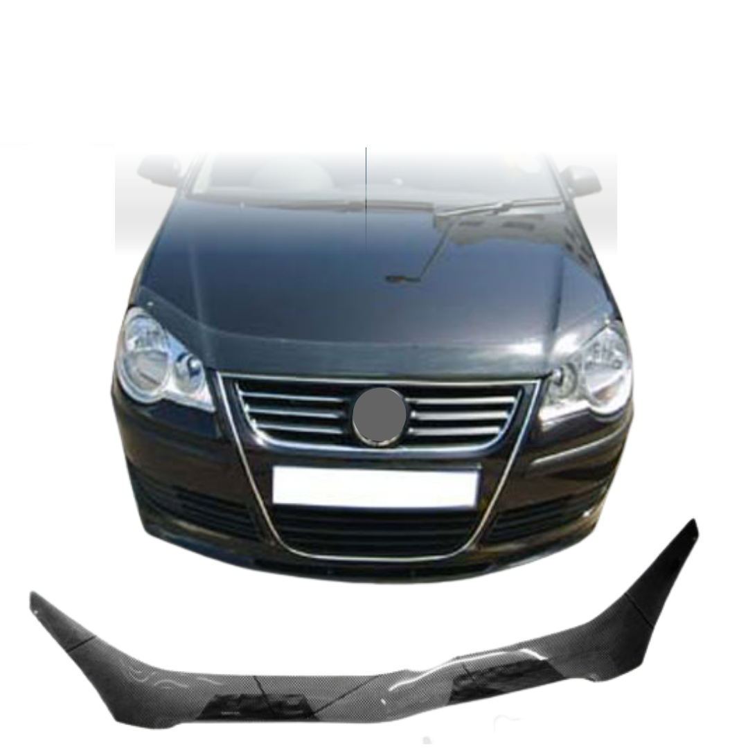 AB3-00494 CARBON FIBER LOOK BONNET BRA Compatible With Ford C-MAX Since 2015 Front End Nose Mask Hood Bra