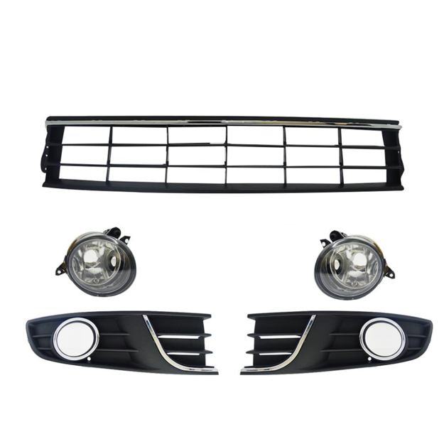 Polo Vivo (14-19) Silverline Fog Lamp Covers With Centre Grille