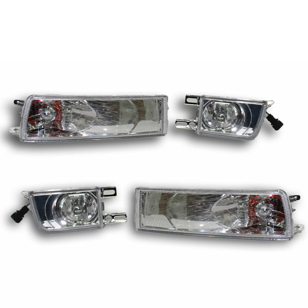 VW Golf/Jetta 3  Bumper Indicator + Fog Lamp (Chrome)